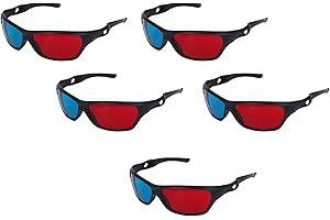 pizarra 5X Red and Blue Anaglyph Dimensional 3D Vision Glasses for TV Game DVD