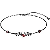 TOAKOT Goth Bat Bracelet 925 Sterling Silver Black Bat Bracelet Halloween Adjustable Bracelet Gothic Bat Jewelry for Women