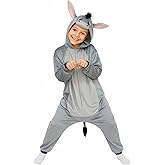 ROC PARTY Kids Hooded Animal Costume - Unisex Halloween Dress-Up Outfit & Cosplay Playwear for Boys & Girls Ages 4-12