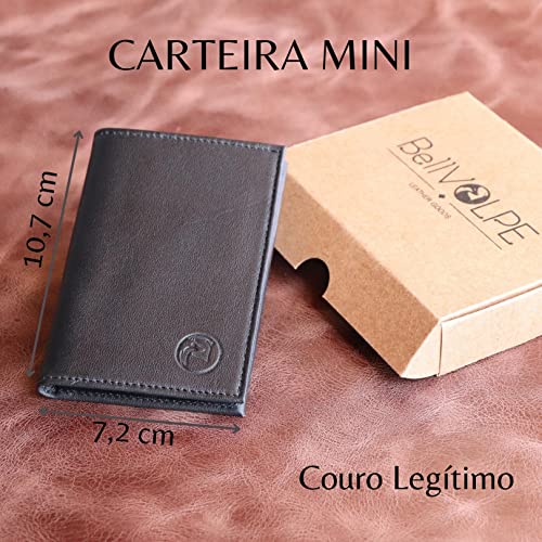 Carteira Masculina Mini Couro Legítimo