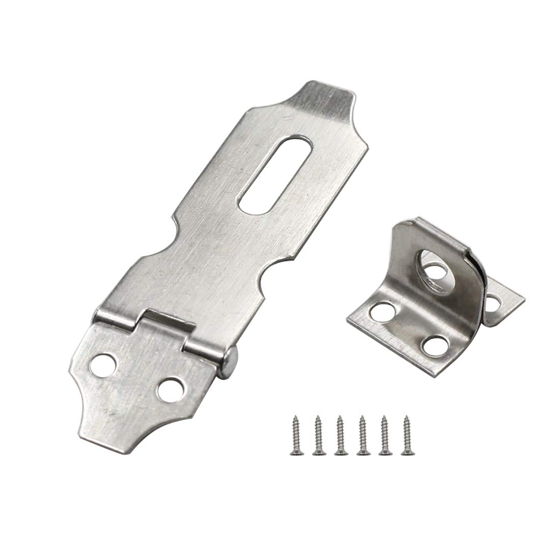 Photo 1 of Biaungdo 2" Padlock Hasp Latch Lock Door Clasp Gate Lock Stainless Steel Silver 12 Pack