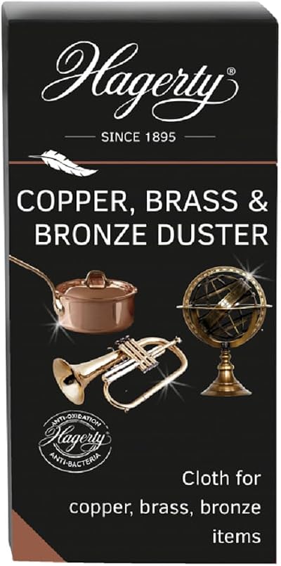 Hagerty Copper Brass Bronze Duster 36x55 cm Cleaning Cloth 12pcs