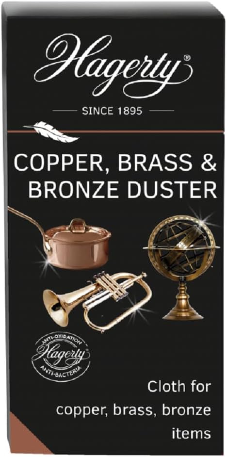 Hagerty Copper Brass Bronze Duster 36x55 cm Cleaning Cloth 12pcs