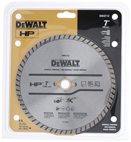 DEWALT Diamond Blade for Block and Brick, Dry/Wet Cutting, Continuous Rim, 7-Inch photo 9