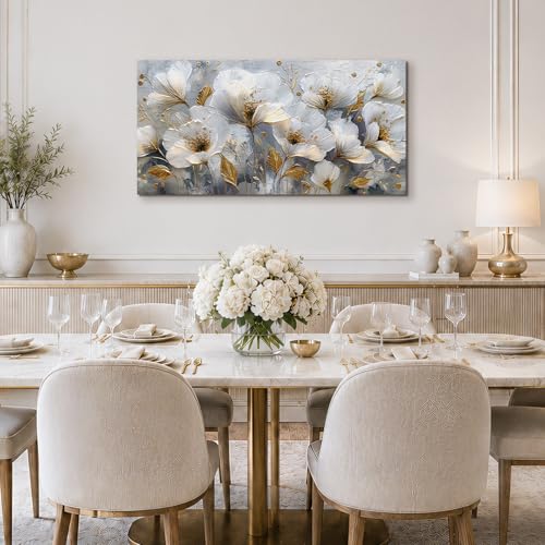 hyidecorart Cuadros Decoracion Salon Moderno, Grandes Lienzos Decorativos, Laminas Decorativas Floral Artística, Pinturas para Dormitorios Comedor Baño Recibidor 50x100 cm