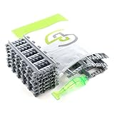 Building Block Railroad Train Tracks Non-Powered Rail - 12x Straight Pieces by Shantou Blocks