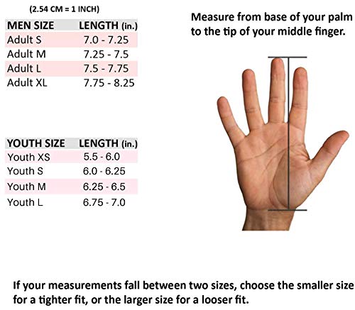 Loudmouth Baseball Batting Gloves (Grey, Youth - X-Small)