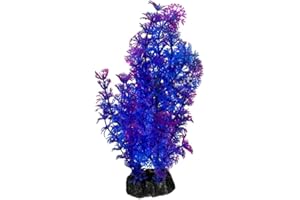 Mipukbay Purple Aquarium Plants, Artificial Aquarium Decorations, 1PC Plastic Fish Tank Plant