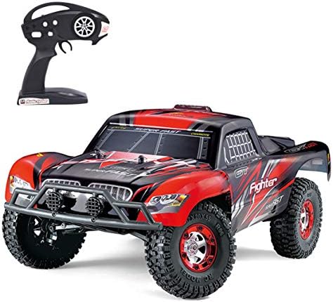 Aiitoy 1:12 Scale RC Car High Speed 4WD 2.4Ghz Remote Control Truck, RTR Radio Controlled Off-Road Monster Truck R/C Hobby Grade for Kids and Adults FY01(Red)