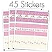 Pink Owl Baby Shower Mini Candy Bar Wrappers - 45 Stickers