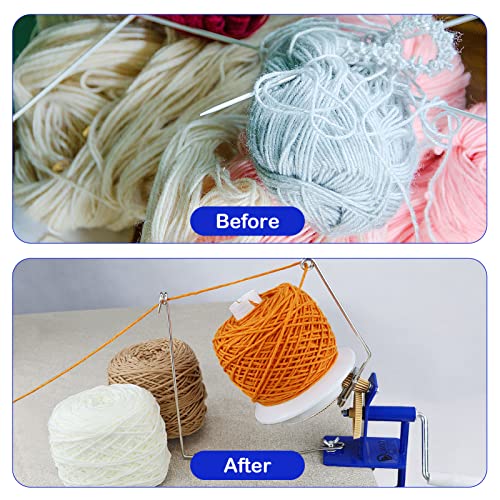 LAMXD Needlecraft Large Jumbo Metal Yarn/Wool/String/Fiber Ball Winder