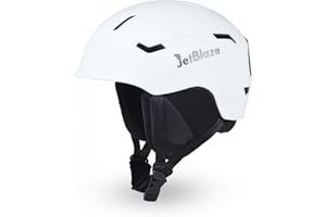 JetBlaze Ski Helmet Mens Women Universal Ski Helmet Snow Sports Helmet with Vents PC Shell EPS Core for Skiing Snowboard Snow