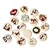 PEPPERLONELY Brand 100PC Christmas 2 Hole Painted Scrapbooking Sewing Wood Buttons 15mm(5/8 Inch)
