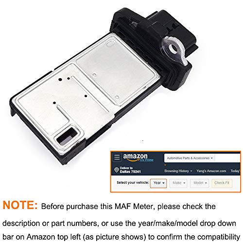 BOPART Mass Air Flow Sensor Meter MAF 22680-7S000 for Nissan Altima Infiniti G37, 2007-2013 Sentra, 2005-2015 Xterra, 2003-2009 350Z 3.5L, 2009-2015 370Z 3.7L | 2005-2008 Infiniti G35 3.5L & More