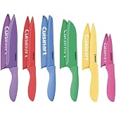Cuisinart 12-Piece Kitchen Knife Set, Advantage Color Collection with Blade Guards, (Multi Brights)