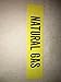 Roll of Natural Gas Pipe Marker, 72 Labels in a roll, With liner, Self adhesive stickers you peel and stick, 9