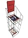 FixtureDisplays® Wire Newspaper Rack Magazine Stand Magazine Rack 1112-912