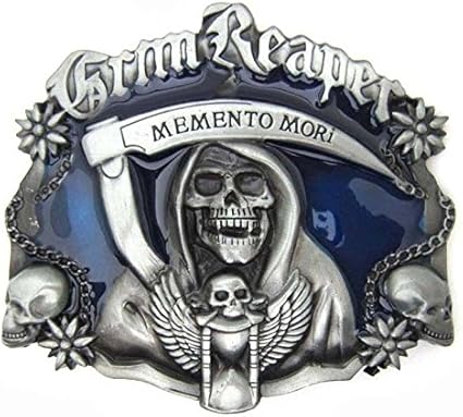 grim reaper belt buckle