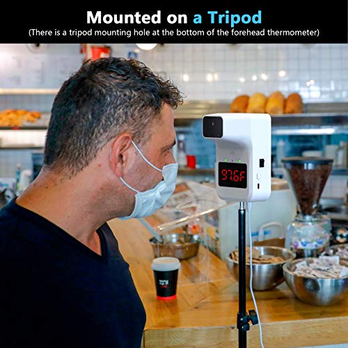 GEKKA Wall Mounted Infrared Forehead Thermometer, Wall Mount