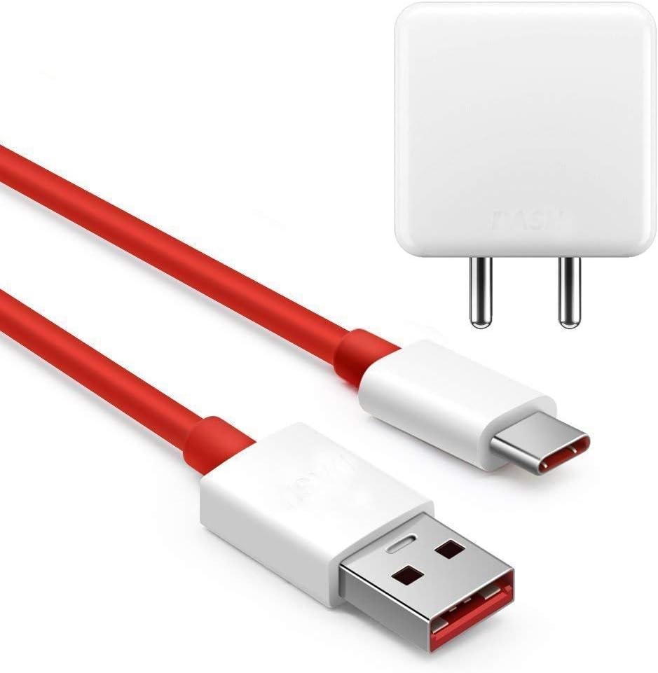VOZC Dash Charger 4Amp Power Adapter with Type-C USB Dash Fast Charging & Data Sync USB Cable (100% Dash Charging Supported) for One Plus 3/1+3T/ 1+5/1+5T/ 1+6/1+6T (Dash Charger)