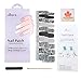 HIGH'S 20pcs Nail Polish Strips Art Polish Stickers Self-Adhesive Nail Decal Wraps for Women Girls Nail Art Designs, Black Friday