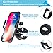 EXSHOW Bike Motorcycle Phone Holder with Safety and Full Rotation for iPhone X/8/8plus/7/6s/6 Plus/5s/4,Samsung Galaxy S4/5/6/7/8,Note 4/5/6/7,LG,HTC and All the 3.5-6 inches Phones and GPS