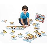 Toy Melissa & Doug 6 Pack Floor Puzzle Alphabet Train Book