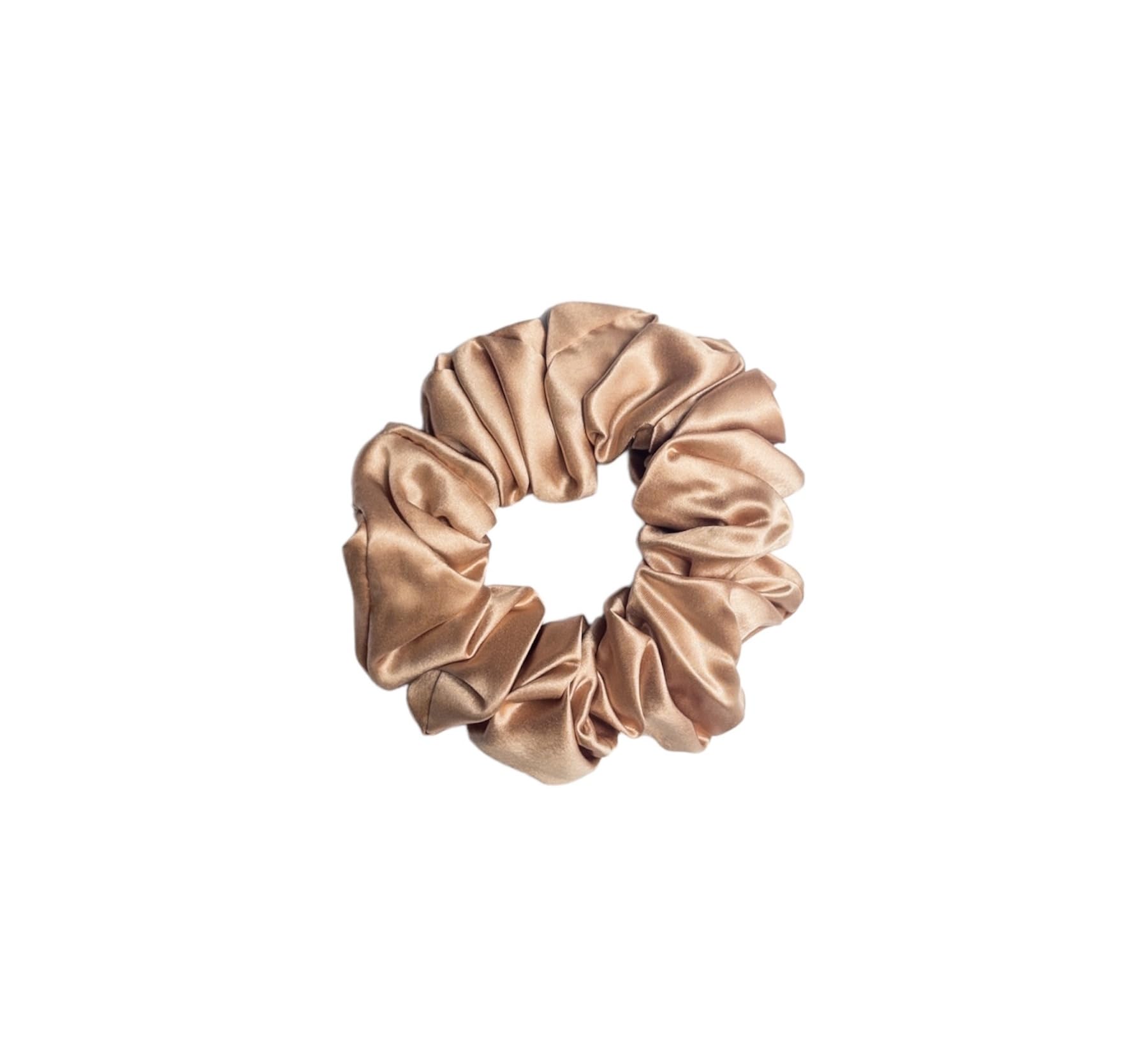 Jasmine Silk Pure Silk Charmeuse Scrunchie - Scrunchies For Hair (Rose Gold) — image 1
