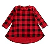 BELS Baby Girls Long Sleeve Plaids Checked Party Princess Dress Tutu For Spring Autumn