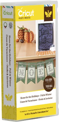Cricut Projects Cartridge for Paper Crafting, Home for the Holidays Fall and Winter