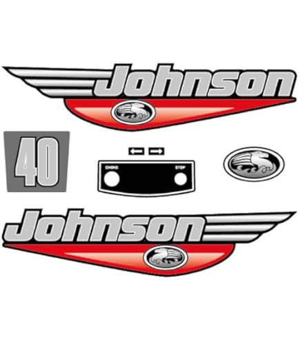 Sell Johnson 70 Ocean Pro Red (92-00) Outboard Decal Aufkleber Adesivo Sticker Set In , For US - Foto 7