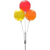 DuraBalloon - Weatherproof Reusable Balloon Triple Cluster Pole Kit - Helium Free Plastic Outdoor Balloons