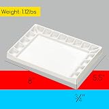 MEEDEN Ceramic Artist Paint Palette 18 Wells 20.3x14cm for All Paints view 2