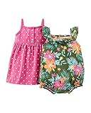 Carter's Baby Girls Dress & Romper Set with Panty