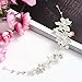 Tinksky Women's Wedding Bridal Crystal Rhinestones Pearls Decor Hair Band Headband Tiara Headdress