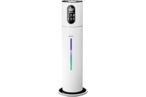 Humidifiers for Bedroom Large Room, 9L/2.37Gal Ultrasonic Cool Mist Humidifier Top Fill Last Up to 52H with 360°Nozzle,Sleep 
