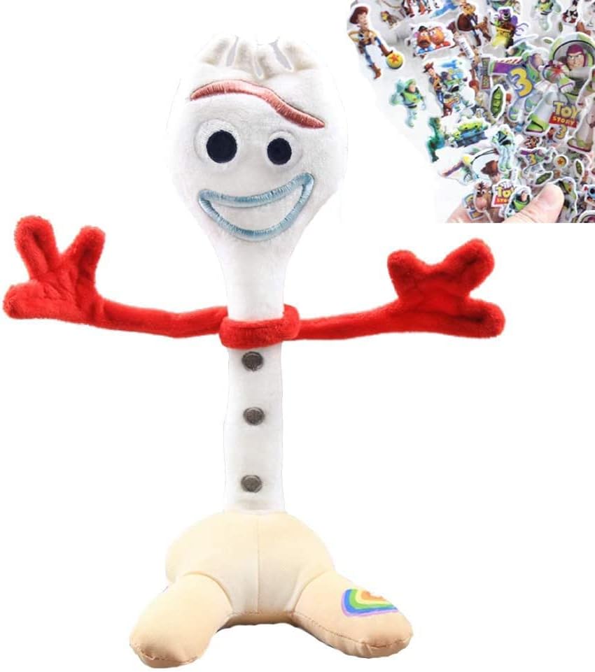 Yevt Forky Toy Story 4 Big Plush Toy Story Forky with Stickers Set 11