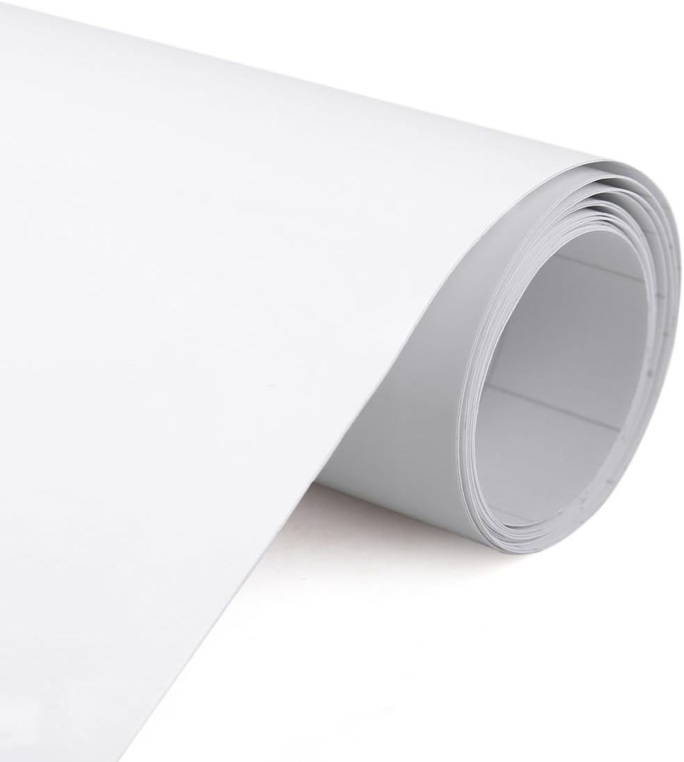 sourcing map Gloss White Bubble Free Car Vinyl Film Sticker Decal 152cm x 30cm - Image 3