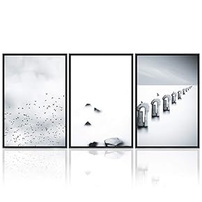 signwin 3 Piece Framed Canvas Wall Art Snow...
