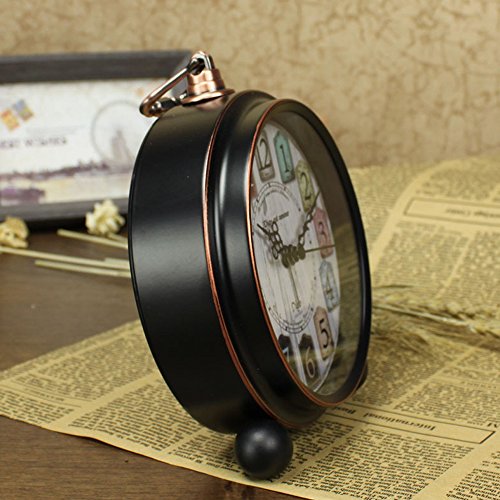 Small Clocks Analog for Desk,Silent Battery Operated Tabletop Table