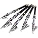 Sougayilang Telescopic Graphite Carbon Fiber Spinning Portable Pocket Fishing Rod for Freshwater Travel Fishing, 2.1M/6.89FT
