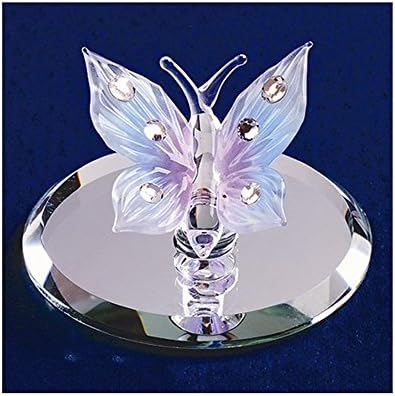 Blue Butterfly Glass Figurine