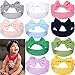 Gacimy Baby Girl Headbands Knotted Hair Bows Nylon Elastic Turban Headwrap Accessories