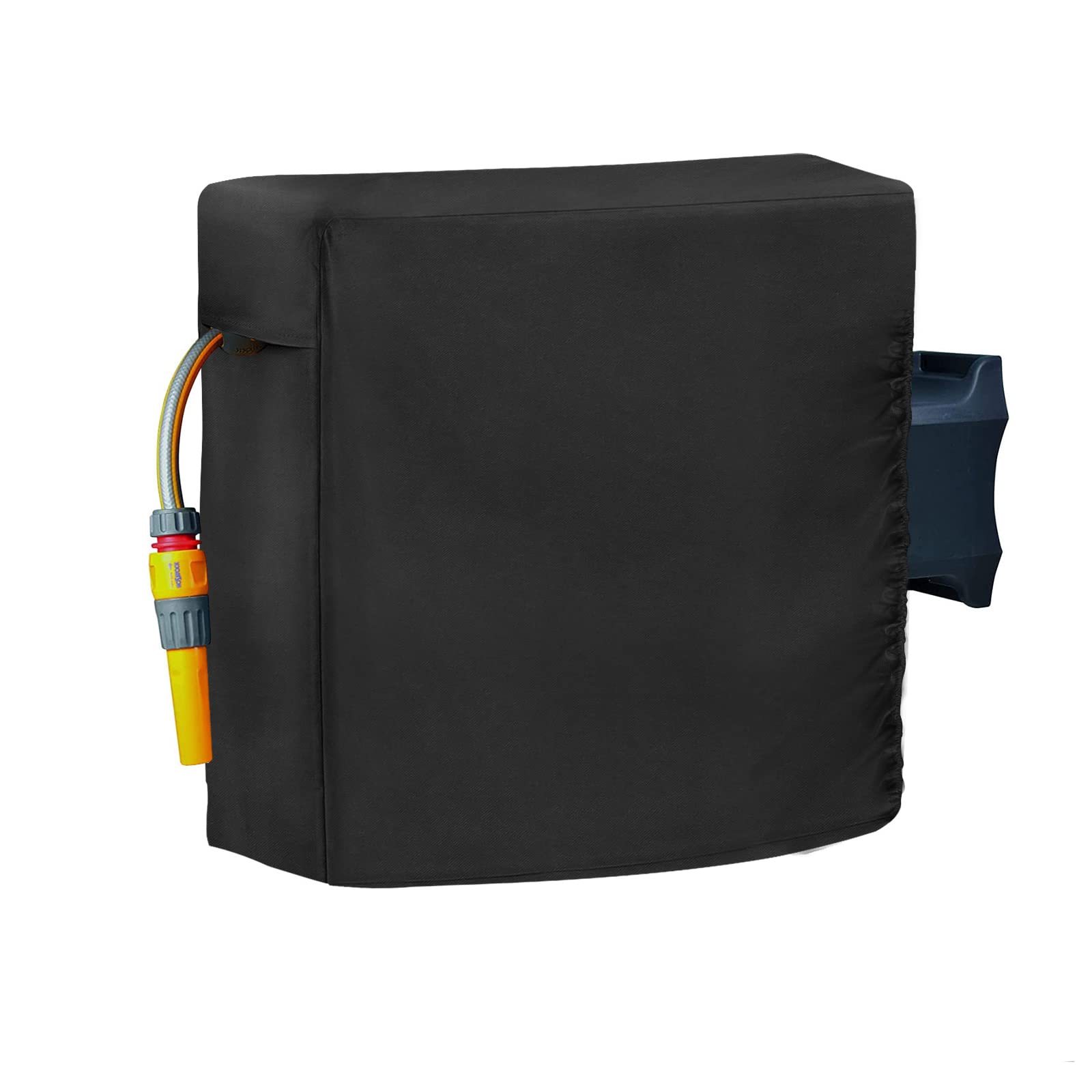 Retractable Hose Reel Cover - Onlyme Outdoor Wall Mounted Water Hose Reel Protective Cover for Hozelock Garden Hose and Reel, Waterproof, Dustproof, UV-Resistant