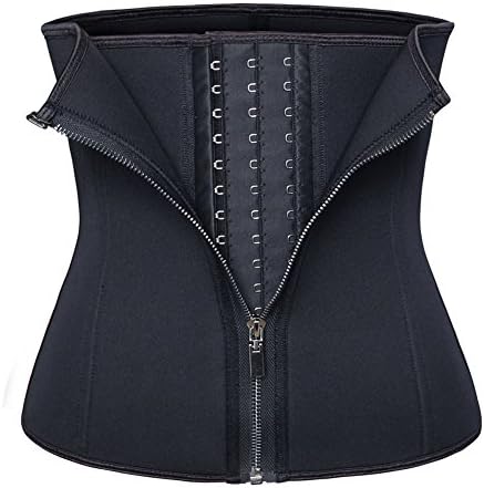 Atbuty Neoprene Waist Trainer Corset Double Control Waist Shaper Steel Boned Back Support Body Shaper