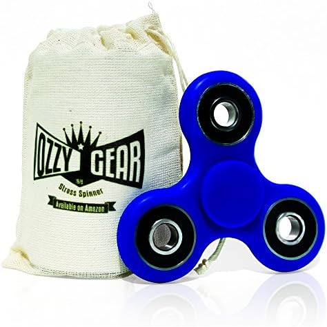 Stress Spinner by Ozzy Gear-Addictive Fun Tri Fidget Hand Toy for Kids and Adults-New and Improved Pocket Sized EDC has 2+ minute spin time-Bonus Gift-Tested, Shipped and Sold in USA