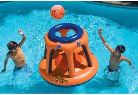 Swimline 90285 Basketball Hoop Giant Shootball Inflatable Fun Swimming Pool Toy