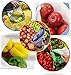 Reusable Produce Bags, 15PCS -12 Washable Mesh Bag, 2 Mini Bag, 1 Metal Straw, Toy Fruit Vegetable Produce Bags with Drawstrings for Home Shopping Grocery - 3 Various Sizes
