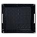 DII Durable Trapezoid Woven Nylon Storage Bin or Basket for Organizing Your Home, Office, or Closets (Tray - 13x15x5) Black - Set of 2