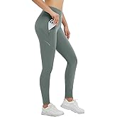 baleaf Women's Cylcing Tights Fleece Lined Leggings Pockets Water Resistant Thermal Warm High Waisted Running Pants